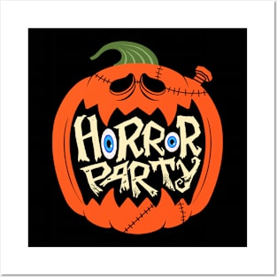 horror party Posters and Art